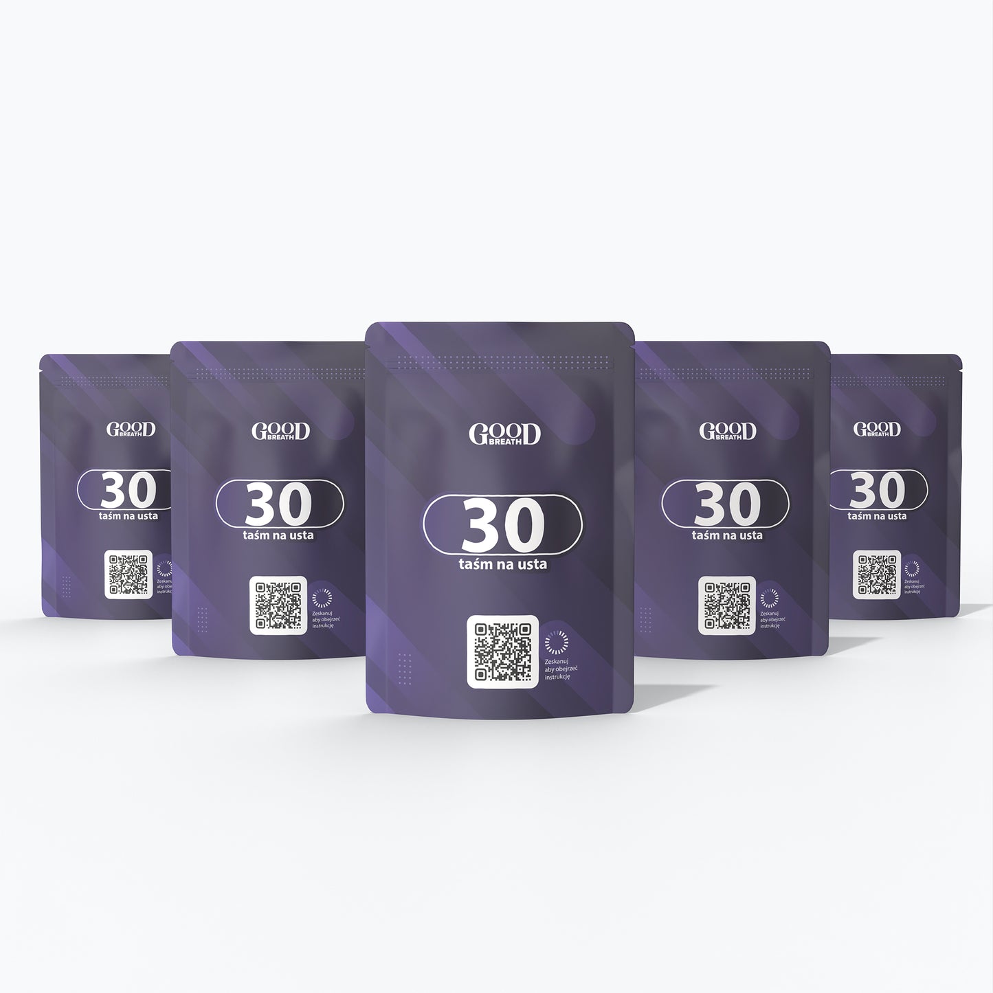 Taśmy zaklejające usta GoodBreath - zestaw 3 opakowania + 2 gratis