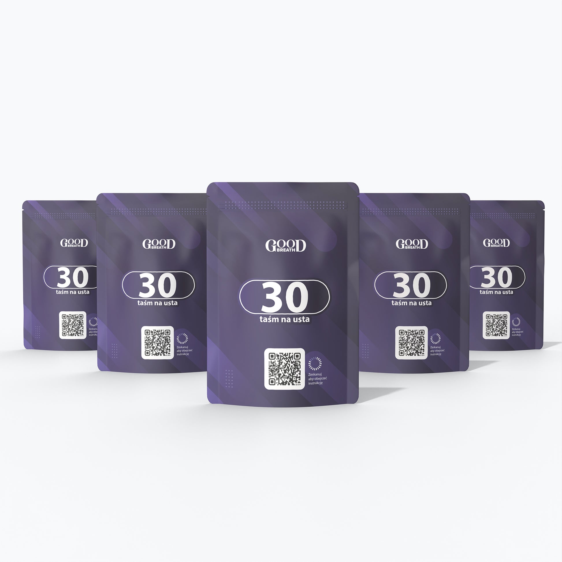 Taśmy zaklejające usta GoodBreath - zestaw 3 opakowania + 2 gratis