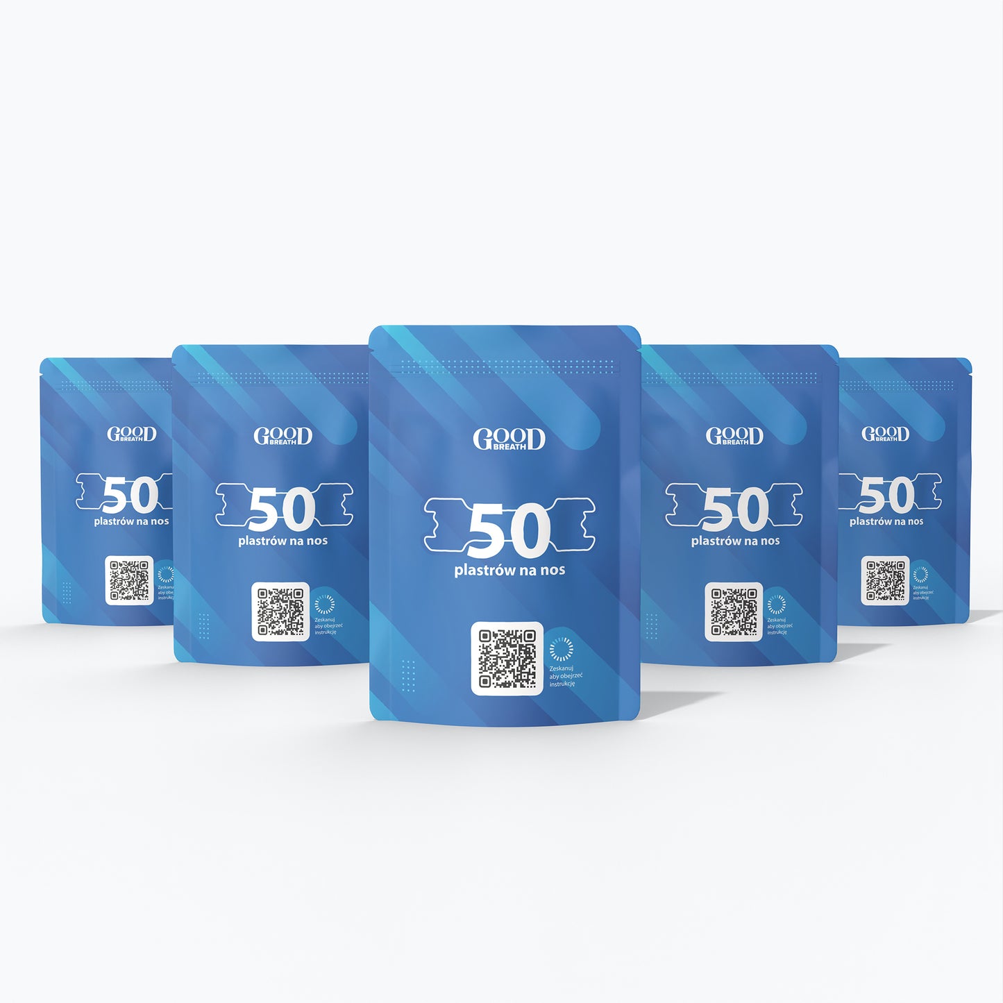 Plastry na nos ułatwiające oddychanie GoodBreath - zestaw 3 opakowania + 2 gratis