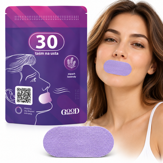 Taśmy na usta o zapachu lawendy GoodBreath - 30 sztuk